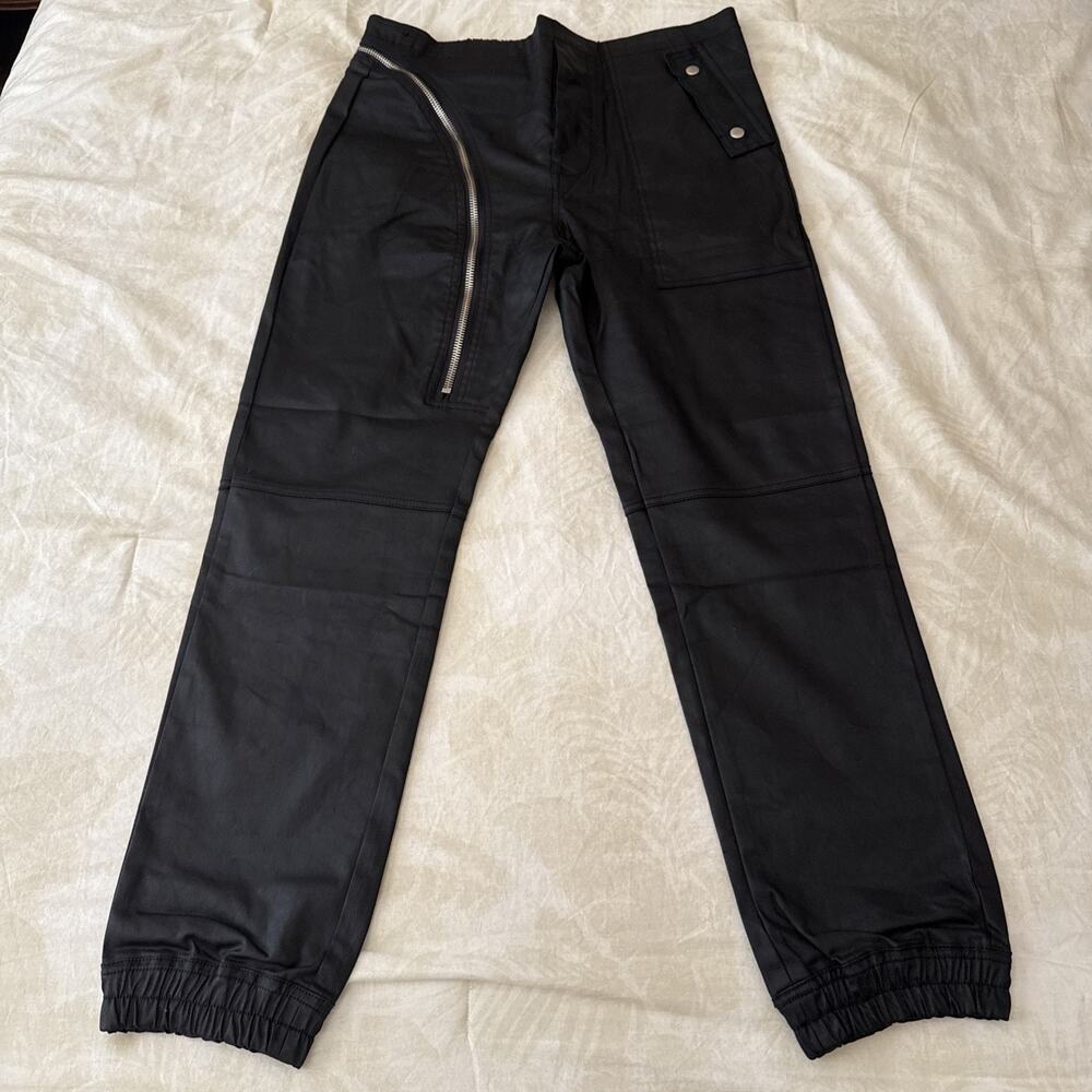 Rick Owens 78 Dark Dust Aircut Waxed Jeans Size L Men's RU1955151-JS
